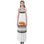 Emoji Curling Stone Empire Waist Maxi Dress