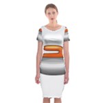 Emoji Curling Stone Classic Short Sleeve Midi Dress