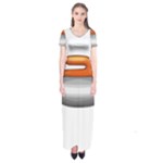 Emoji Curling Stone Short Sleeve Maxi Dress