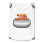 Emoji Curling Stone Small Tapestry