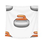 Emoji Curling Stone Square Tapestry (Small)