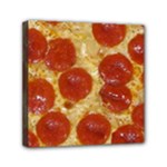 Pepperoni Pizza Mini Canvas 6  x 6  (Stretched)