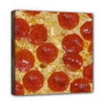 Pepperoni Pizza Mini Canvas 8  x 8  (Stretched)