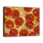 Pepperoni Pizza Canvas 14  x 11  (Stretched)