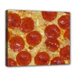 Pepperoni Pizza Deluxe Canvas 24  x 20  (Stretched)