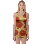 Pepperoni Pizza One Piece Boyleg Swimsuit