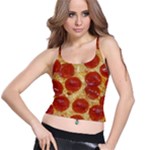 Pepperoni Pizza Spaghetti Strap Bra Top