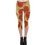 Pepperoni Pizza Capri Leggings 