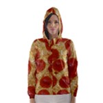 Pepperoni Pizza Hooded Wind Breaker (Women)