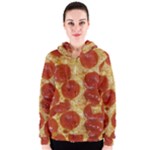 Pepperoni Pizza Women s Zipper Hoodie