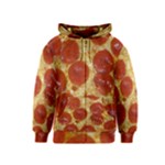 Pepperoni Pizza Kids  Zipper Hoodie