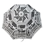 Creepy Newspaper Folding Umbrella