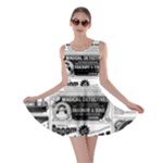 Creepy Newspaper Skater Dress