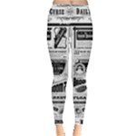 Creepy Newspaper Leggings 