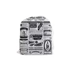 Creepy Newspaper Drawstring Pouch (Medium)