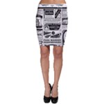 Creepy Newspaper Bodycon Skirt