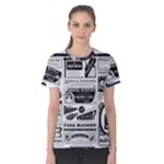 Creepy Newspaper Women s Cotton Tee