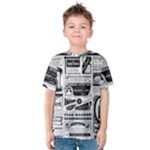 Creepy Newspaper Kids  Cotton Tee