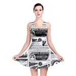 Creepy Newspaper Reversible Skater Dress