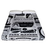 Creepy Newspaper Fitted Sheet (California King Size)