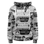 Creepy Newspaper Women s Pullover Hoodie