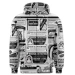 Creepy Newspaper Men s Zipper Hoodie