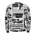 Creepy Newspaper Men s Sweatshirt