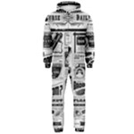 Creepy Newspaper Hooded Jumpsuit (Men)