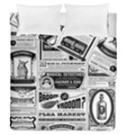 Creepy Newspaper Duvet Cover Double Side (Queen Size)