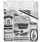 Creepy Newspaper Duvet Cover Double Side (California King Size)