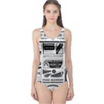 Creepy Newspaper One Piece Swimsuit