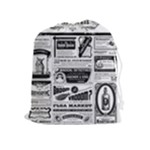 Creepy Newspaper Drawstring Pouch (XL)