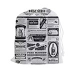 Creepy Newspaper Drawstring Pouch (XXL)