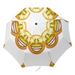 star eyes emoji Folding Umbrella