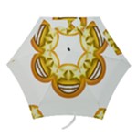 star eyes emoji Mini Folding Umbrella