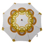 star eyes emoji Hook Handle Umbrella (Medium)