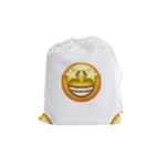 star eyes emoji Drawstring Pouch (Medium)