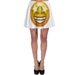 star eyes emoji Skater Skirt