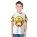 star eyes emoji Kids  Cotton Tee