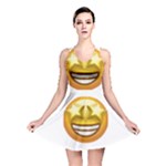 star eyes emoji Reversible Skater Dress