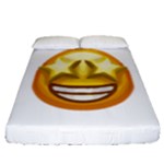 star eyes emoji Fitted Sheet (Queen Size)