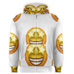 star eyes emoji Men s Zipper Hoodie