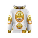 star eyes emoji Kids  Zipper Hoodie