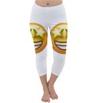 star eyes emoji Capri Winter Leggings 