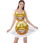 star eyes emoji Cap Sleeve Dress