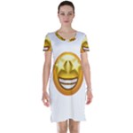 star eyes emoji Short Sleeve Nightdress