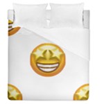 star eyes emoji Duvet Cover (Queen Size)