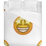 star eyes emoji Duvet Cover (California King Size)