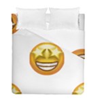 star eyes emoji Duvet Cover Double Side (Full/ Double Size)