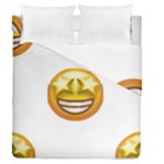 star eyes emoji Duvet Cover Double Side (Queen Size)